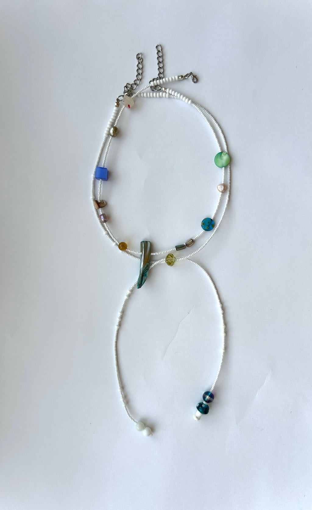Technicolor lace drop